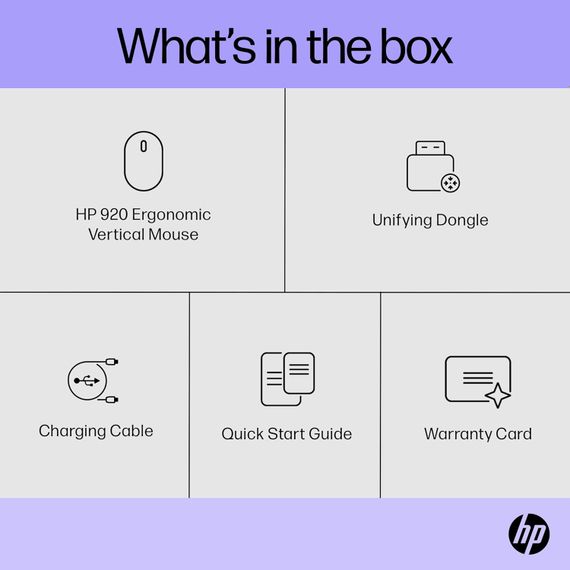 Миша HP 920 Ergonomic Vertical 6H1A4AA | Зображення 8