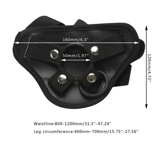 Страпон жіночий EGZO Evolution STR001 (18 см х 3,5 см) sexstyle | Зображення 5