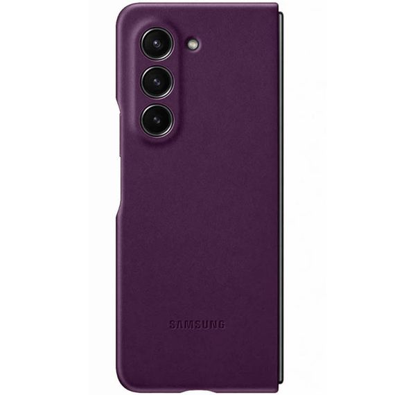 Шкіряний чохол Leather Case (AAA) для Samsung Galaxy Z Fold5 Purple | Зображення 4