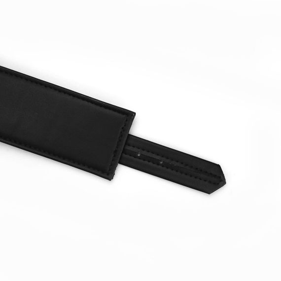 Наручники з ланцюжком Liebe Seele Black Organosilicon Wrist Cuff, екошкіра Sex Aura | Зображення 2