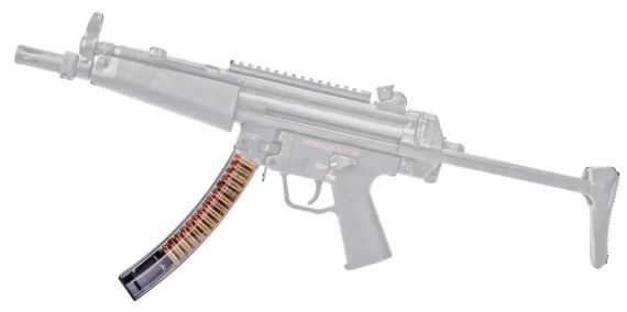 Магазин ETS для MP5 9 мм. Ємність - 40 патронів. Прозорий | Зображення 2