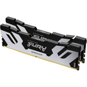 Модуль пам&#039;яті для комп&#039;ютера DDR5 48GB (2x24GB) 8000 MHz Renegade Black/Silver Kingston Fury (ex.HyperX) (KF580C38RSK2-48)