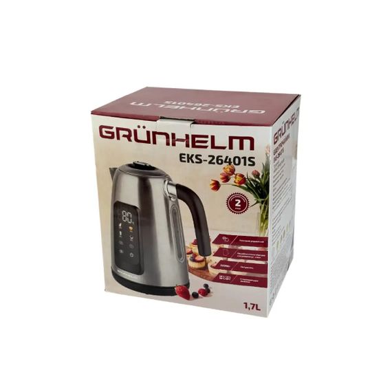 Електрочайник Grunhelm EKS-26401S 1.7 л сріблястий | Зображення 7