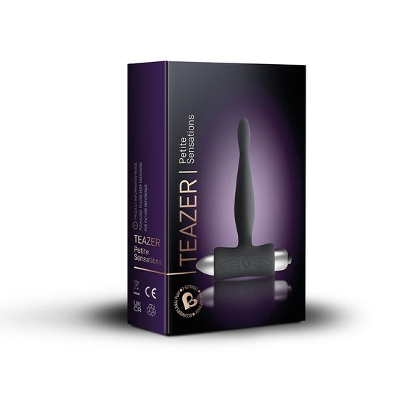Анальный вибратор Rocks Off Petite Sensations - Teazer Black | Зображення 2