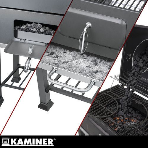 Мангал-гриль садовий з кришкою 116х70х110 см Kaminer 27319 | Зображення 8