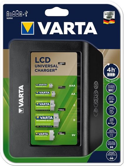 Зарядное устройство Varta LCD universal Charger Plus (57688101401) | Зображення 1