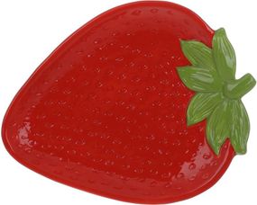 Тарілки Fruits "Strawberry" 31х24см, набір 2 керамічні тарілки