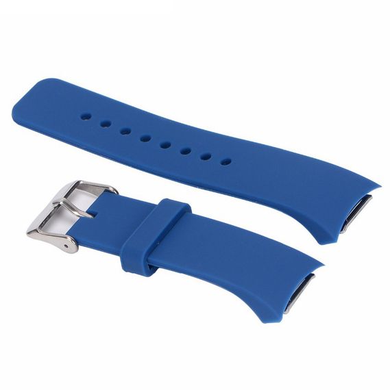 Силіконовий ремінець Primo для годинника Samsung Gear S2 Sports SM-R720 / SM-R730 Dark Blue | Зображення 1