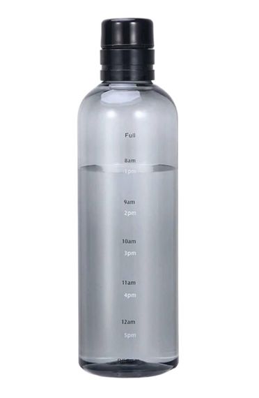 Легка пляшка для води із харчового пластику 500 мл. Чорна