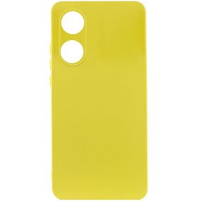 Чохол Silicone Cover Lakshmi Full Camera (AAA) для Oppo A78 4G Жовтий / Yellow, Full camera