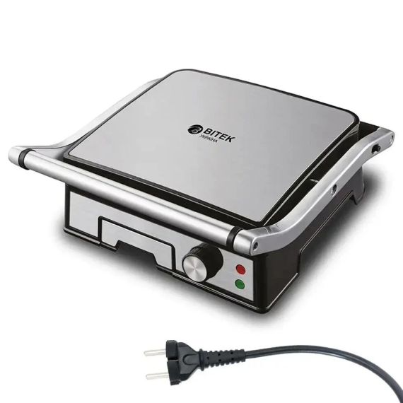Электрический контактный гриль 3000Вт, BBQ BITEK BT-2687 / Прижимной электрогриль с регулировкой температуры | Зображення 1