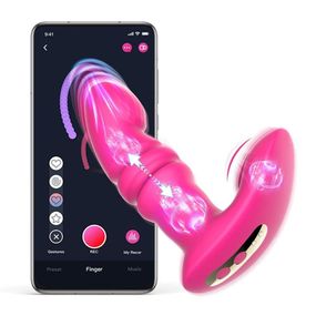 Смарт вибратор-пульсатор Fun Town Jive Pink, имитация фрикций sexstyle