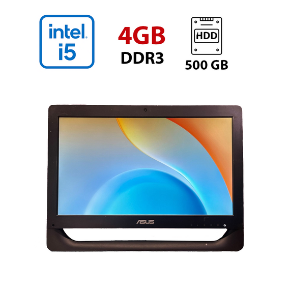 Моноблок Asus ET2013IUKI / 20" (1600x900) TN / Intel Core i5-3550S (4 ядра по 3.0 - 3.7 GHz) / 4 GB DDR3 / 500 GB HDD / Intel HD Graphics 2000 / WebCam б/у