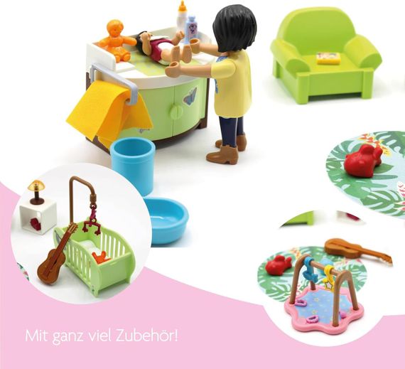 PLAYMOBIL 70862 Дитяча кімната, Ігровий набір із фігурками Playmobil City Life Baby Room 42 деталі | Зображення 3