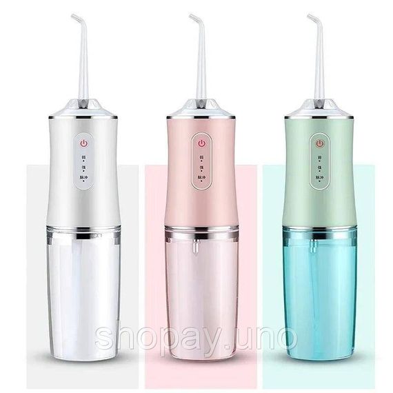 Портативный ирригатор для полости рта ORAL IRRIGATOR ∙ Электрический ирригатор – флоссер для зубов ∙ USB зарядка | Зображення 1