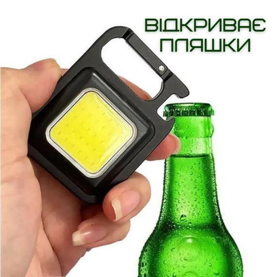 Портативний Ліхтарик Кишеньковий 4в1 на Магніті та Акумуляторі TYPE-C зі Складаною Підставкою Чорний | Зображення 6