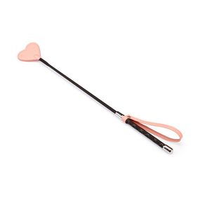 Шльопалка-сердечко Liebe Seele Dark Candy Pink Riding Crop, 55 см Sex Aura