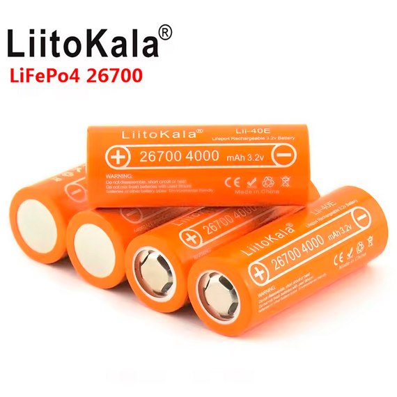 Аккумулятор 26700 LiitoKala Lii-40E, 4000 мАч | Зображення 2