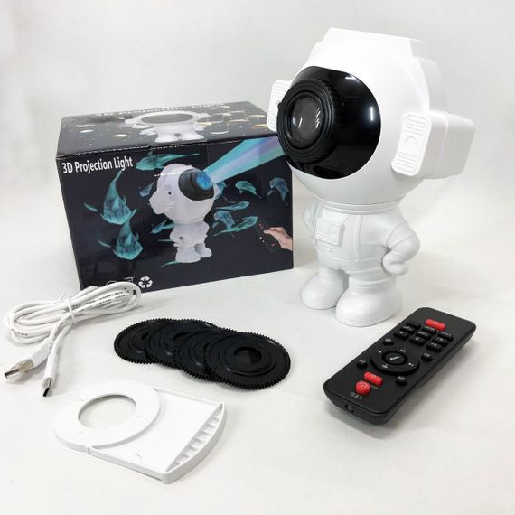 Проектор-нічник космонавт зоряне небо в дитячу, Проектор нічник галактика космос, Астронавт нічник MU-89 | Зображення 2