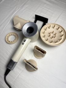 Фен Super Hair Dryer білий з іонізацією та турборежимом 5 насадок