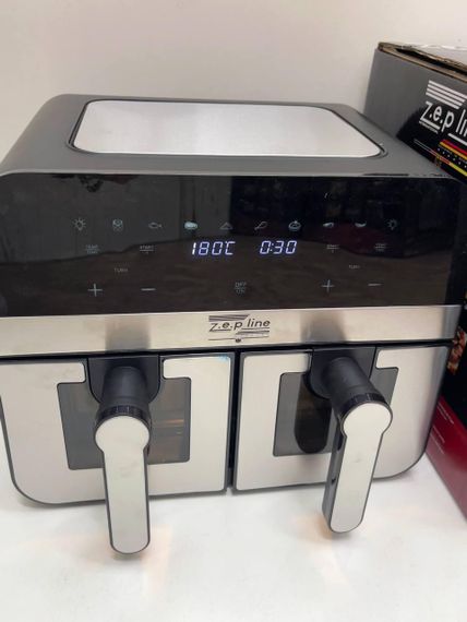Аерофритюрниця двокамерна 4200Вт 6L+6L Zepline ZP-0218 з силіконовими формами | Зображення 4