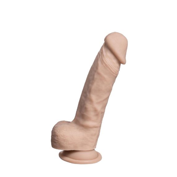 Фалоімітатор SilexD Johnny Real Skin Flesh (7in MODEL 1), суперсофт-силікон+Silexpan, діаметр 3,8см Sex Aura | Зображення 3