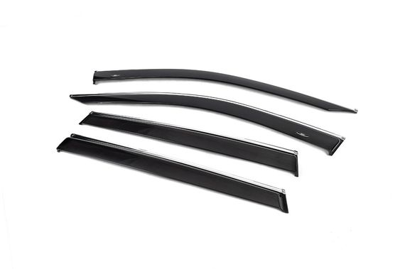 Вітровики з хромом (4 шт, HIC) для Toyota Rav 4 2019-2024 | Зображення 3