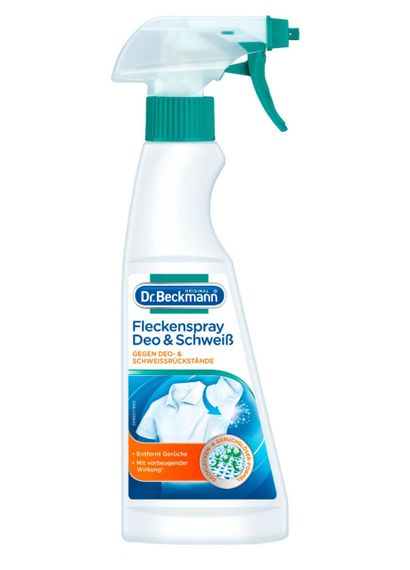 Пятновыводитель-спрей от пятен дезодоранта и пота Dr. Beckmann Fleckenspray Deo&Schweib 250 мл