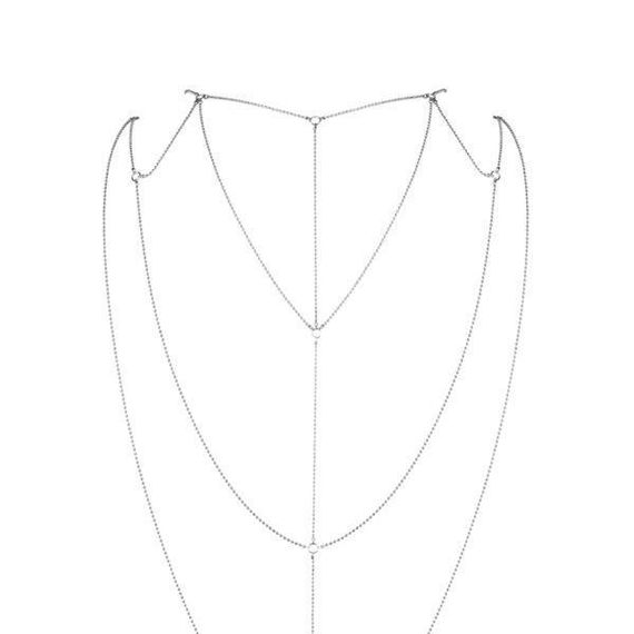 Ланцюжок для спини Bijoux Indiscrets Magnifique Back and Cleavage Chain — Silver | Зображення 1