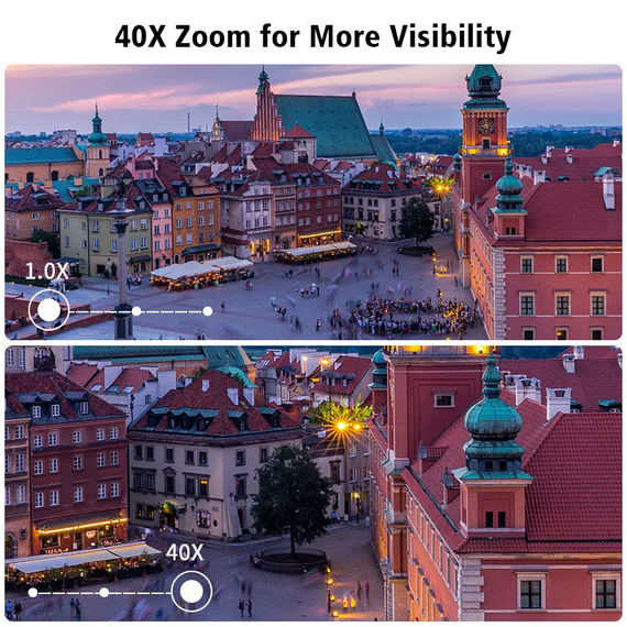 Вулична IP камера 8MP SmartHD Y40 SONY 415 40X оптичний зум, WiFi PTZ, лазерне підсвічування, металевий корпус | Зображення 8