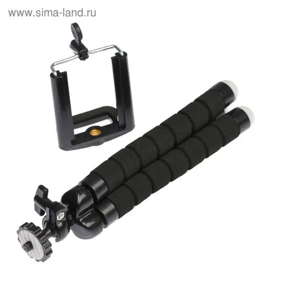 Штатив-тренога NULIER настільний, для телефону, гнучкі ніжки, висота 17 см, чорний | Зображення 2