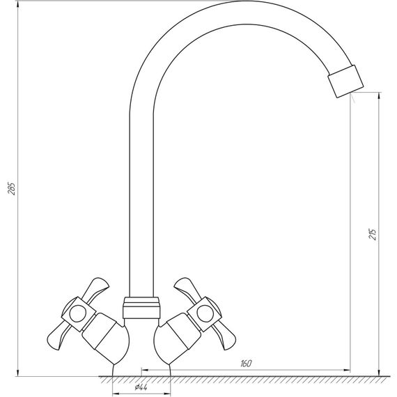 Змішувач для кухні DOMINO DK-H1-2N-GREEN | Зображення 1