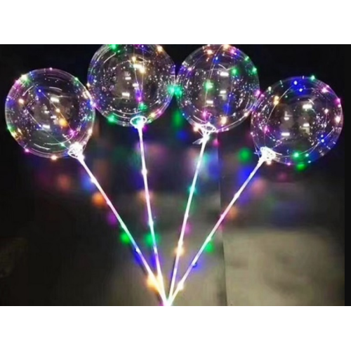Світлодіодні повітряні кулі BOBO з LED-підсвіткою (ART-0611) — набір від 50 шт.