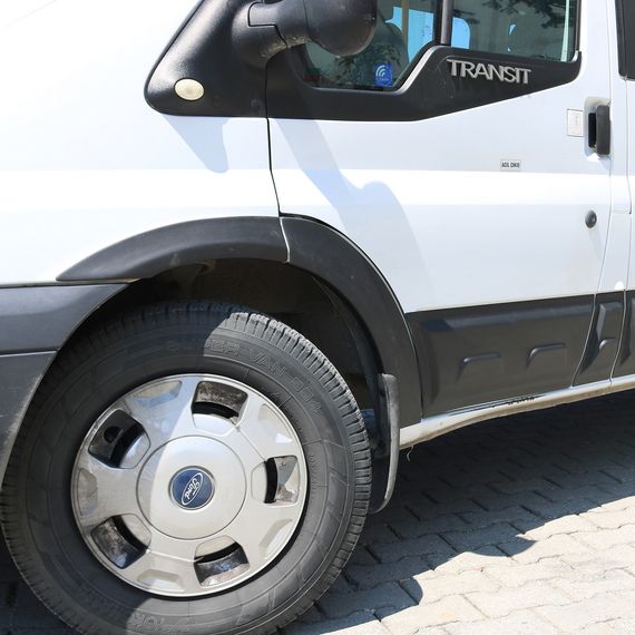 Накладки на арки EuroCap 2006-2013 (6 шт, ABS, довга база) для Ford Transit рр | Зображення 1