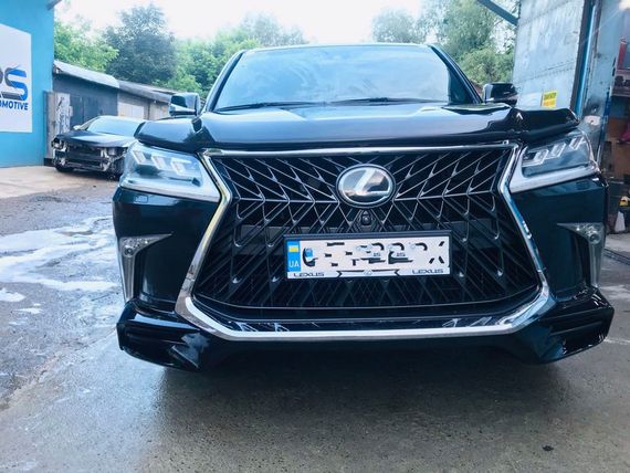 Передній дифузор TRD (2016-2021) Білий колір для Lexus LX570/450d рр
