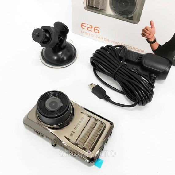 Автомобільний відеореєстратор DVR E26 1080p, Пристрій для автомобіля з відеореєстратором | Зображення 1