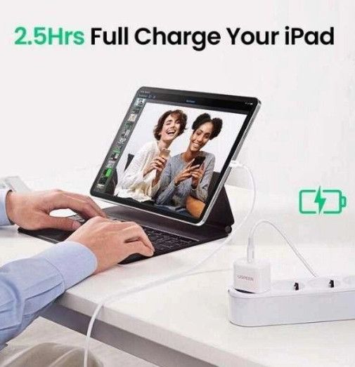 Сетевое зарядное устройство UGREEN CD241 USB Type-C 20W Mini PD PD3.0 Fast Charger 3A Белый | Зображення 5