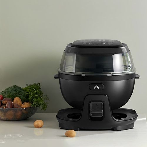 Smart-аерогриль Zepline ZP-140, аерофритюр 10 л, 4000 Вт, 18 програм, сенсорне керування, чорний Сірий | Зображення 9