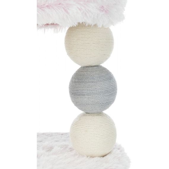 Дряпка-будиночок Trixie Harvey для котів джут/плюш біло-рожева 54х40х73 см | Зображення 3