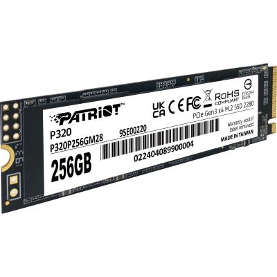 Накопитель SSD M.2 2280 256GB Patriot (P320P256GM28) | Зображення 1
