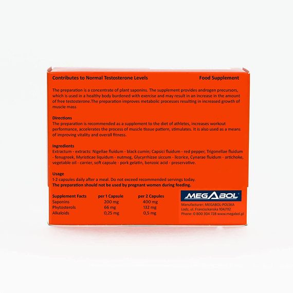 Бустер тестостерону Megabol Biosterol 36 caps | Зображення 1