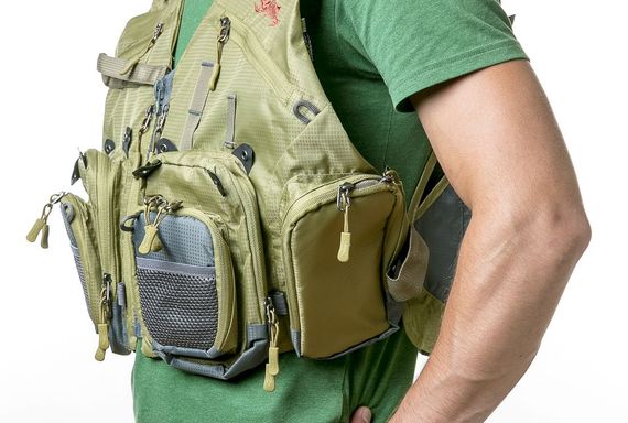 Жилет Tramp Angler рибальський розвантажувальний олива, Зелений S/M | Зображення 8