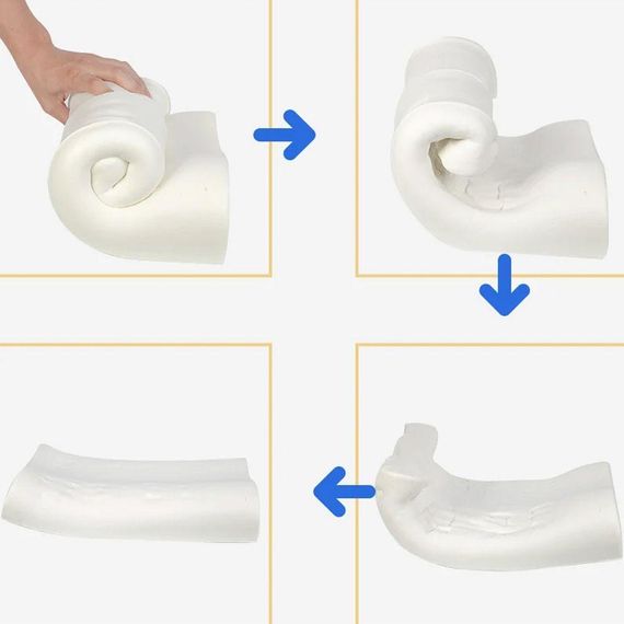 Ортопедична подушка для сну з ефектом пам'яті (50х10х30см), TV50092 / Анатомічна подушка для шиї | Зображення 4