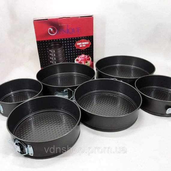Кондитерские кольца набор Unique, Форма для выпечки круг професиональная, Набор круглых форм DC-74 | Зображення 5