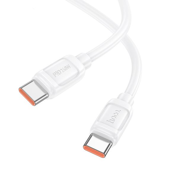 Дата кабель Hoco X115 Surpass Type-C to Type-C 240W (1m) White | Зображення 3