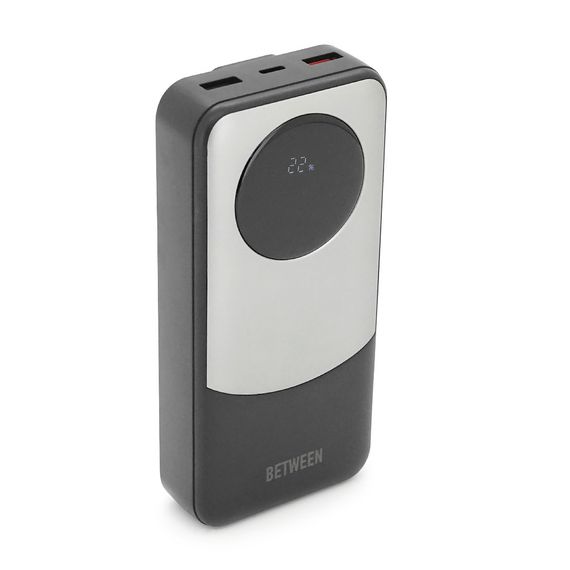 Power bank BETWEEN BTW-P6 20000mAh, 22.5W, 2 кабелі: Type-C+Lighting, 460g