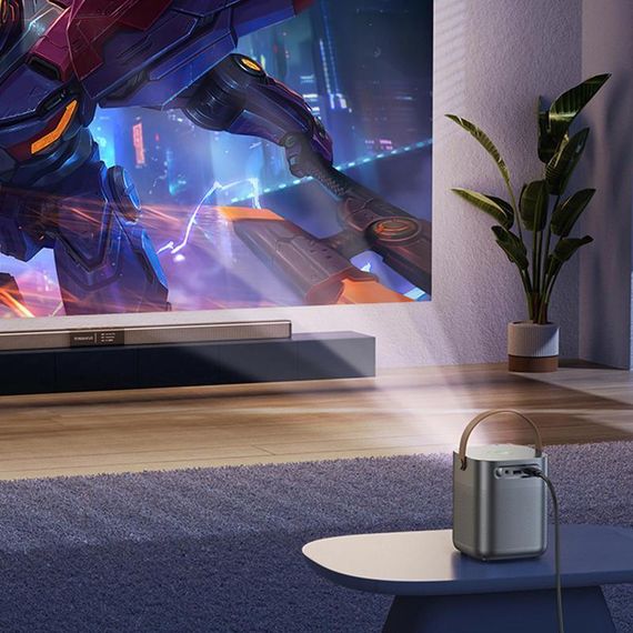 Проектор Hoco DT4 Smart full autofocus 720P (Android version) Metal grey | Зображення 4