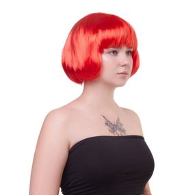 Перука каре з чубчиком Fetish Hair, червоний, 25 см