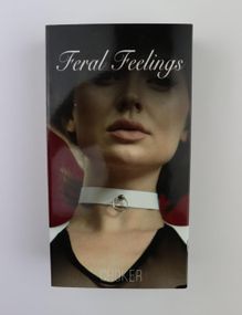 Чокер с колечком для поводка Feral Feelings - Choker белый, натуральная кожа Sex Aura