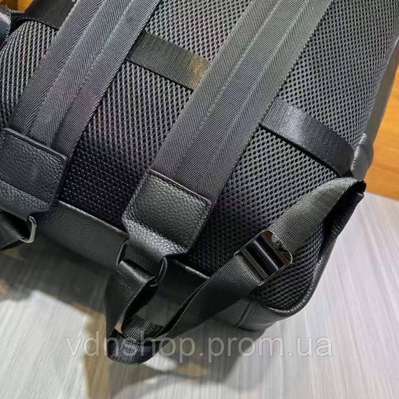 Рюкзак мужской из натуральной кожи 30х41х12, городская сумка на спину для ноутбука Tiding Bag черная | Зображення 9